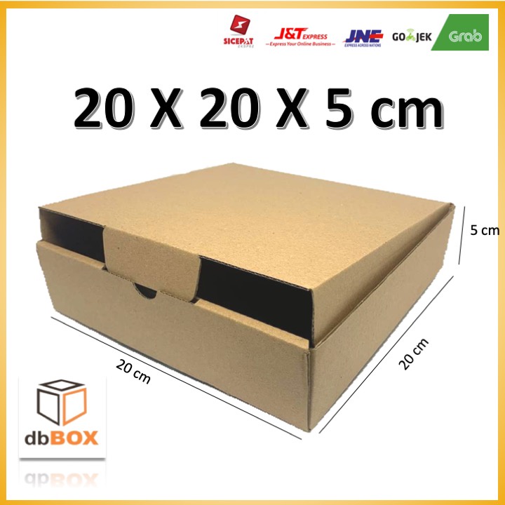 kardus 20x20x5 cm   dusbox box kardus box dus packing die cut kotak packing   box aksesories