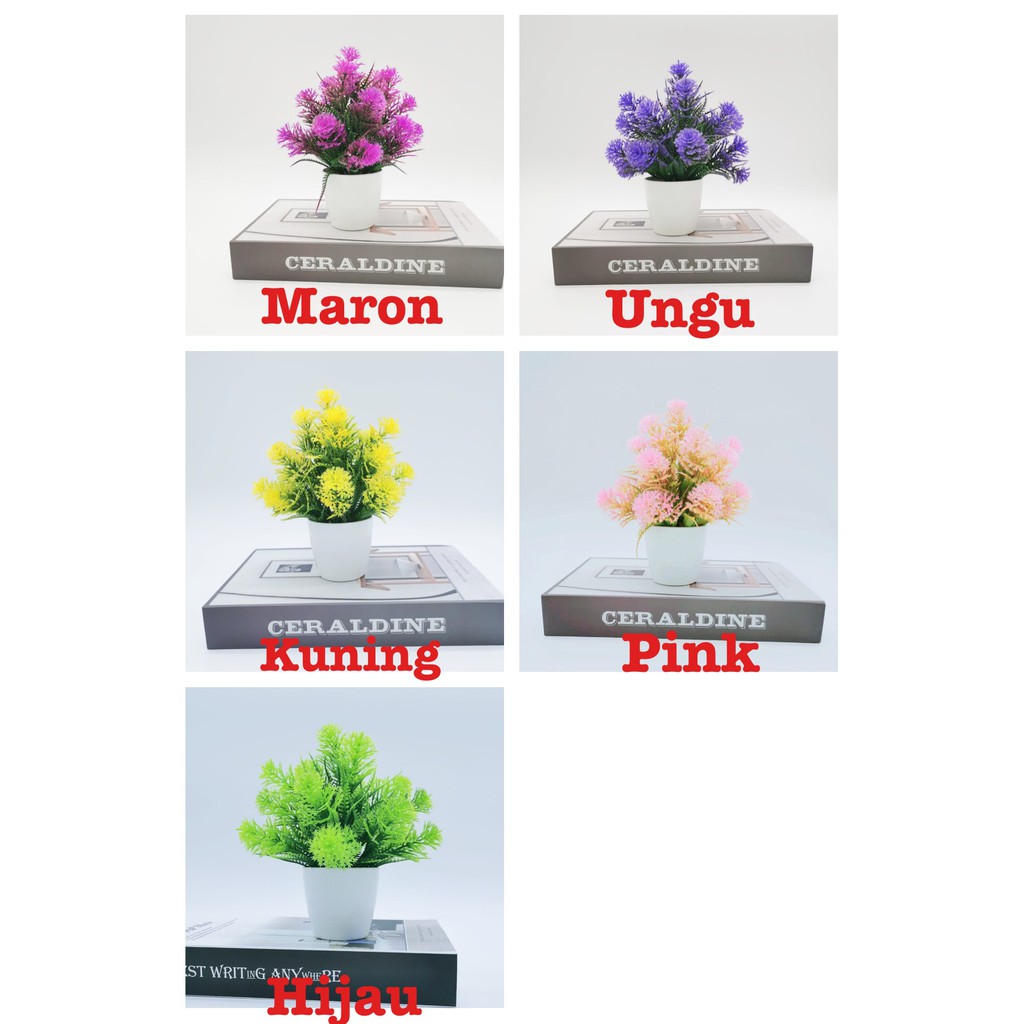 BOS982 Bunga Plastik / Pajangan Bunga Artifisial-1