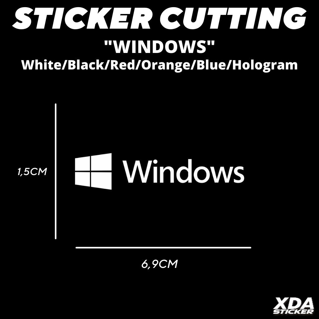 

STIKER/STICKER WINDOWS LOGO