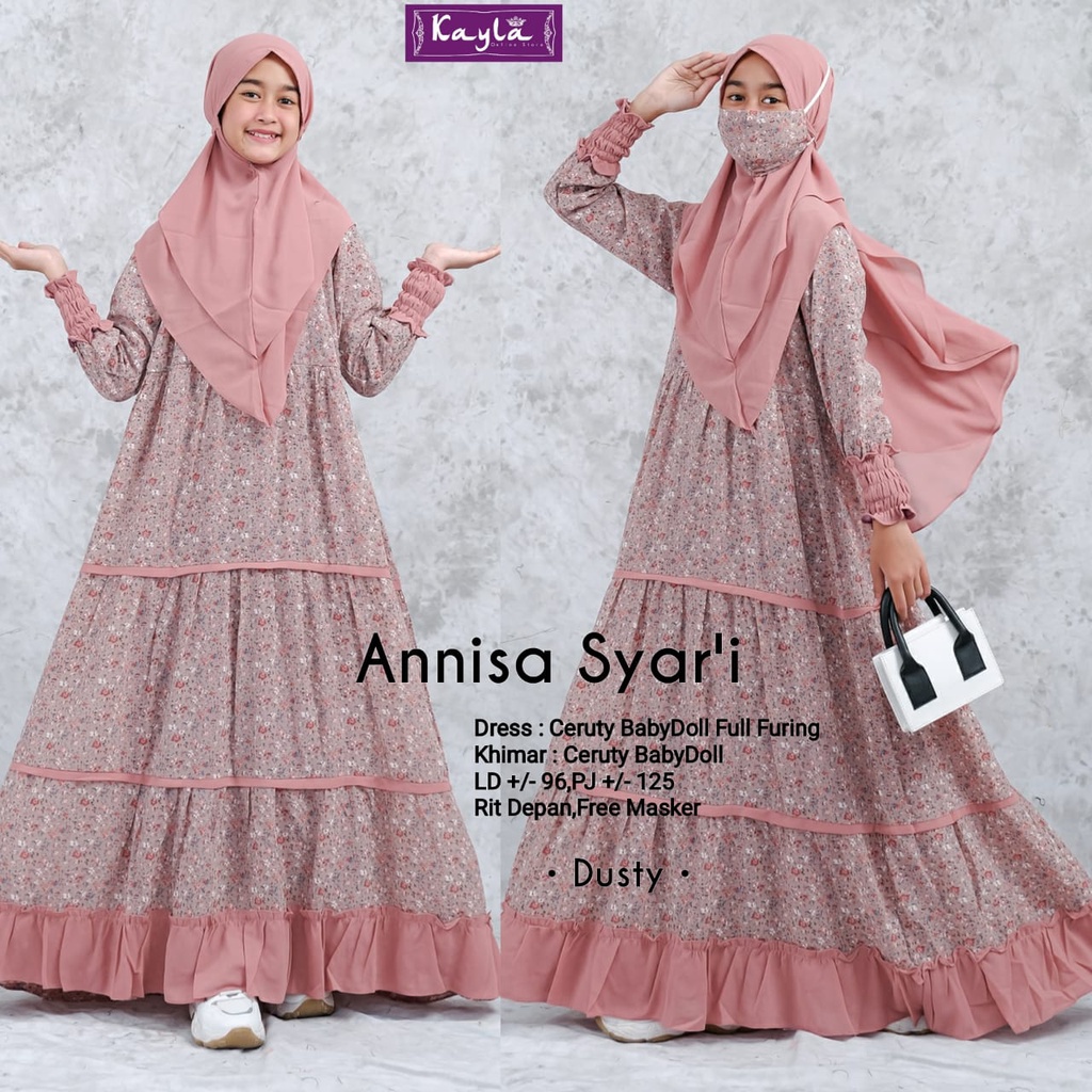 gamis annisa syari kids kayla