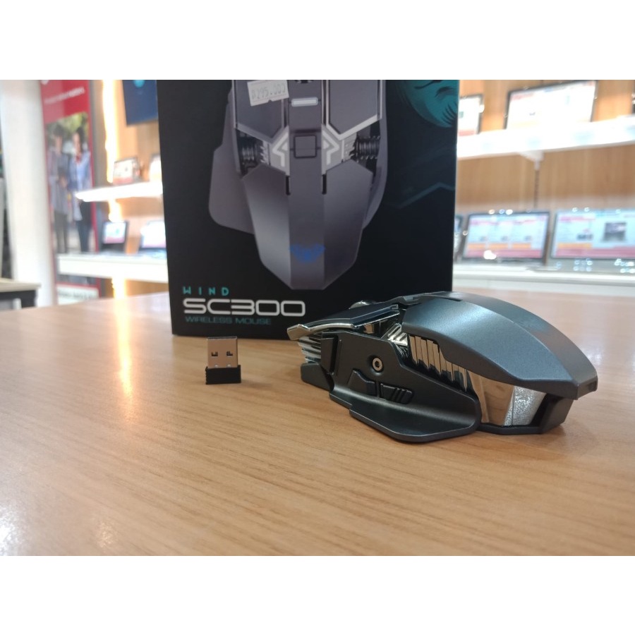 Gaming AULA SC300 GAMING MOUSE WIRELESS - GARANSI 1 TAHUN ORIGINAL