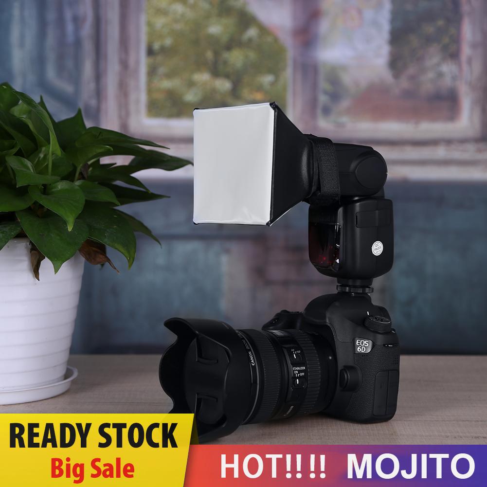 Mojito Softbox Diffuser Lampu Flash Universal 125x100mm Bisa Dilipat Untuk Kamera Dslr