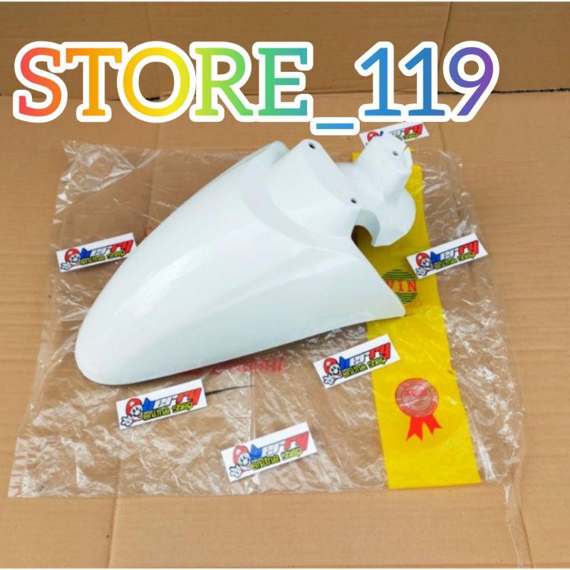 SPAKBOR DEPAN SCOOPY FI STYLISH 2017-2018-2019 PUTIH