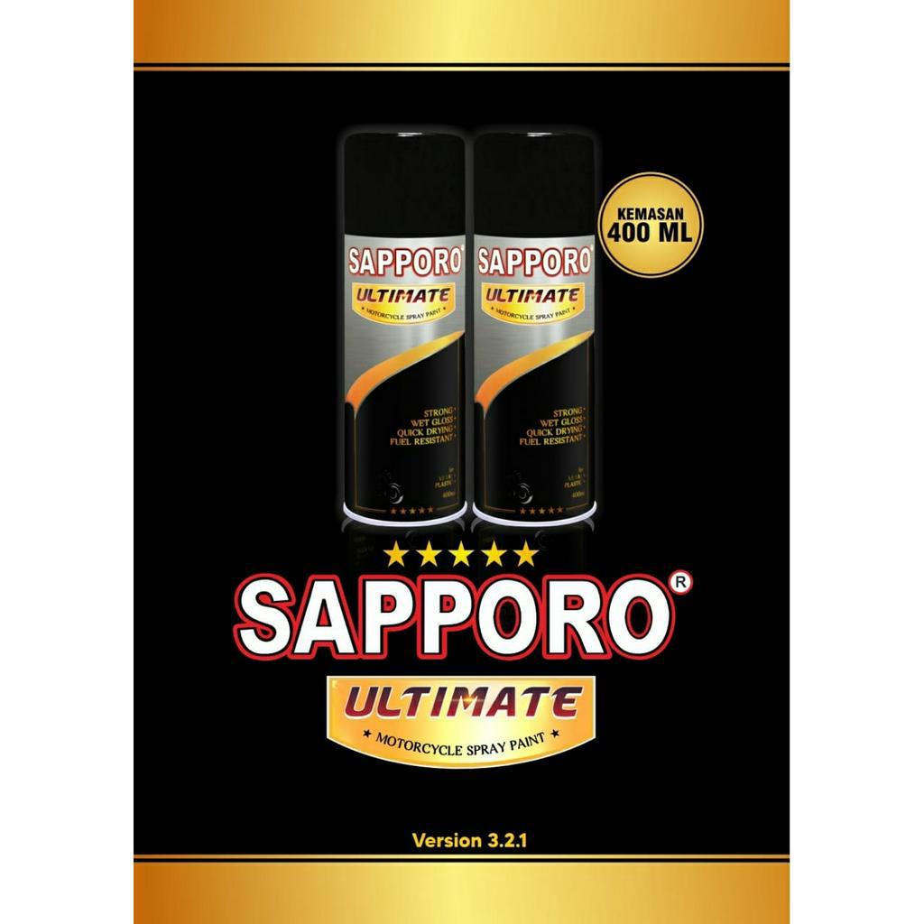 SAPPORO ULTIMATE ANODIZED SILVER 0V03 *** 400ML CAT SEMPROT SPRAY PAINT PILOX PILOK