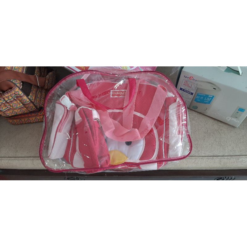 tas bayi dialogue, pink gajah