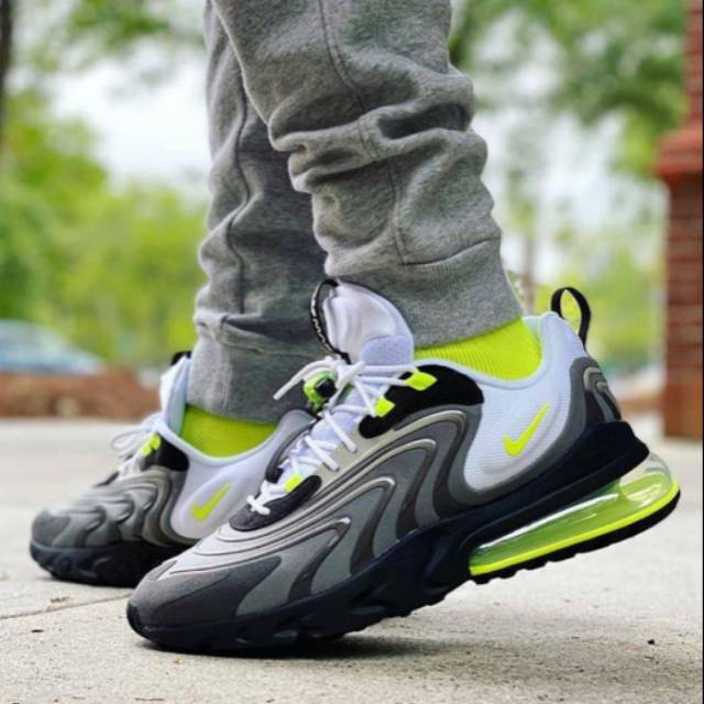 Sepatu Nike Air Max 270 React Eng Neon