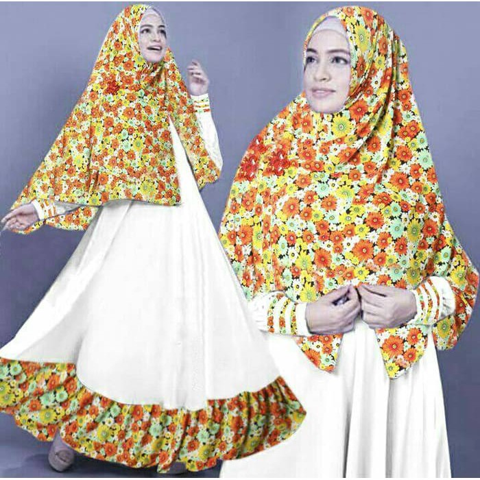 Original Syari Queen Flow White Murah