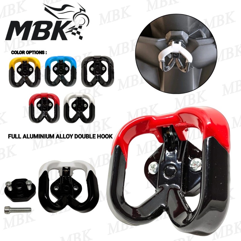 GANTUNGAN 2 DOUBLE CABANG KEMBAR CNC IMPORT UNIVERSAL MIO - BEAT - VARIO - SCOOPY - BEBEK MATIC