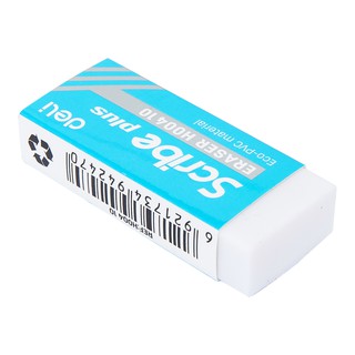 Jual Deli Penghapus Eraser Scribe 60 24 12mm Bersih Clean Putih White ...