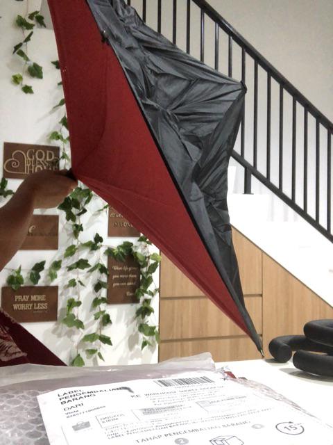 Payung Mobil / Payung Terbalik / Reversed Umbrella / Payung Gagang C / Payung Polos / Payung