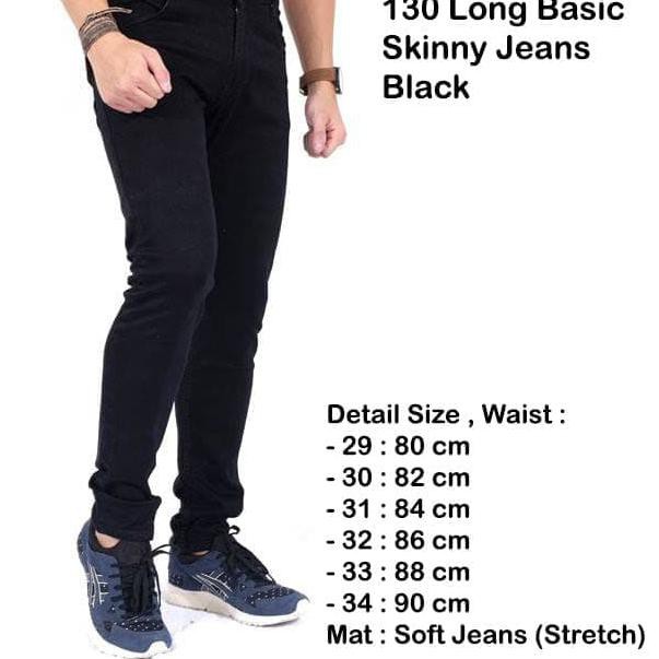 ax9l celana jeans panjang pria / celana jeans panjang cowok pria - hitam, 29 db2a