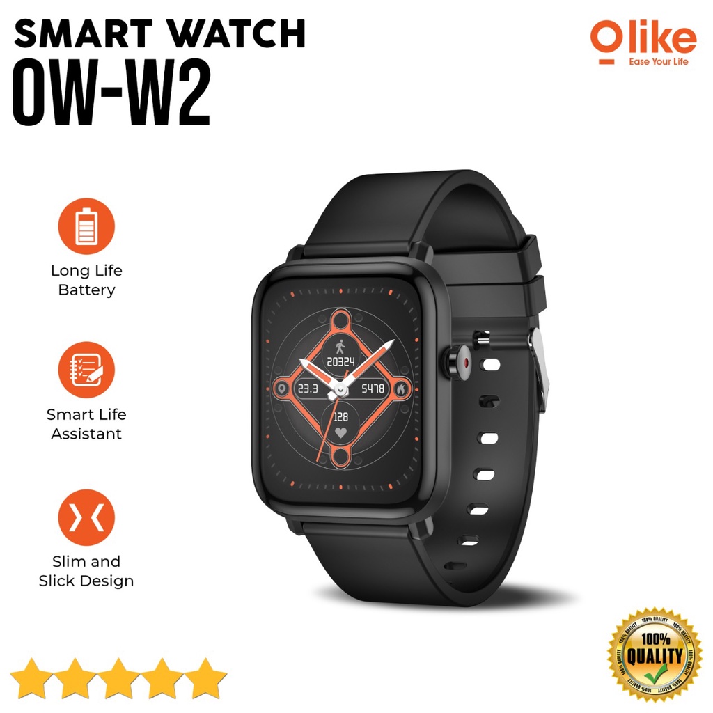 Olike OW-W2 Smartwatch Zeth W2 With Blood Pressure Monitor Smart Band Watch Jam Tangan Pintar