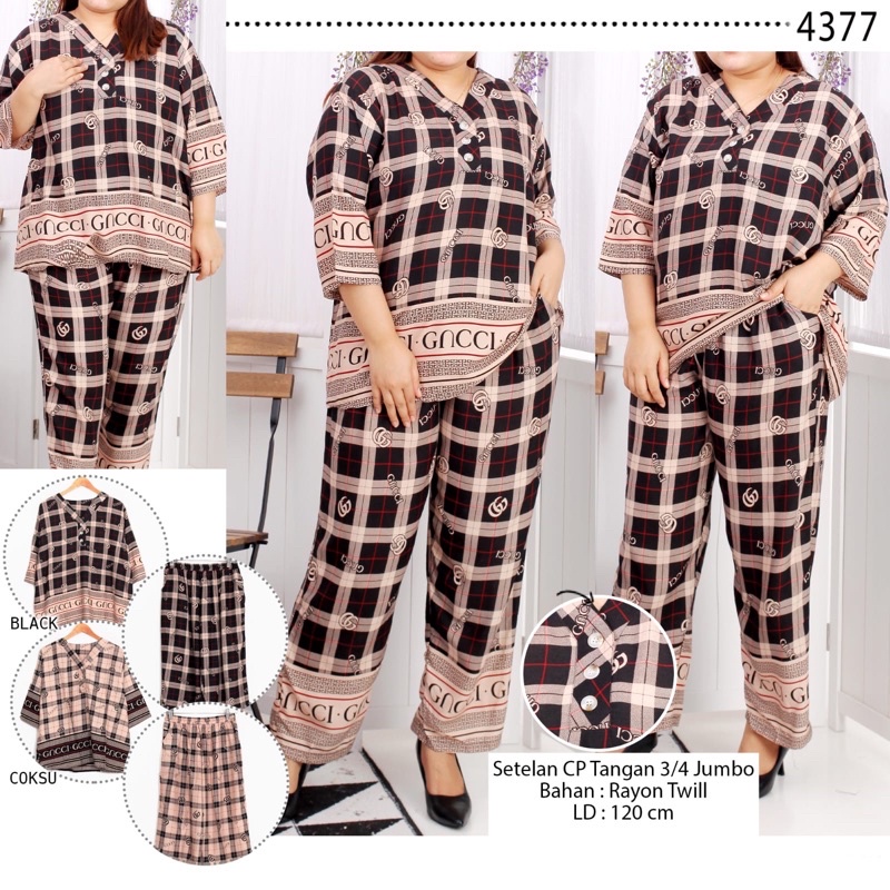 Gc square oneset rayon - Setelan CP rayon twill