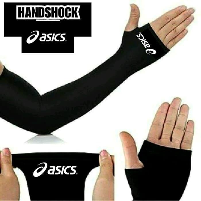 Lainnya- Manset Tangan Asics Arm Long Sleeve Utk Pria Wanita Sepedah Volly Run -Lainnya.