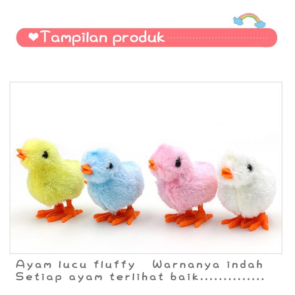 【Stok Baru】 Mainan Ayam yang indah Berjalan otomatis Model ayam