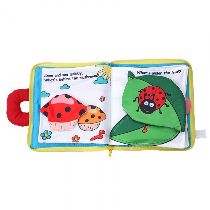 Buku Kain Edukasi Sensory Soft Book Activity Busy Cloth Book Buku Bayi Anak Softbook Lullaby