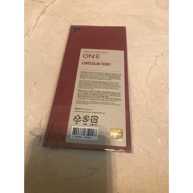 Lenticular Ticket BTS MOTS ON:E concert