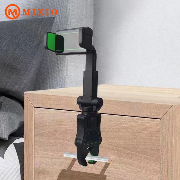 MIXIO A107 Universal Car Phone Holder Rearview Mount 360 Rotation