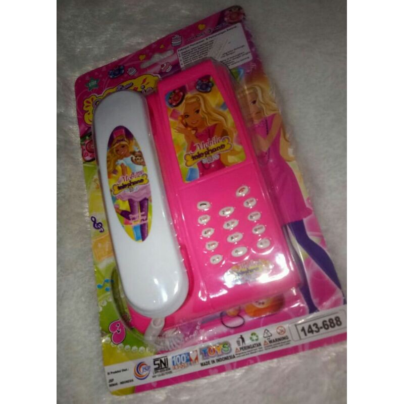 Mainan telepon rumah barbie / Mainan Anak perempuan telepon rumah