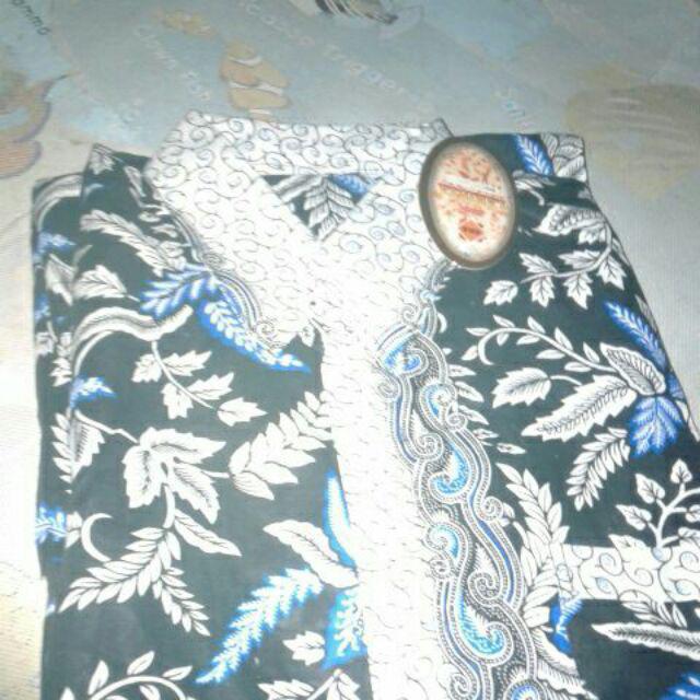 Kemeja Batik Pria Lengan Panjang Size M L Xl Xxl Bswart Batik Hrb026 Kenongo Hem Panjang Padi