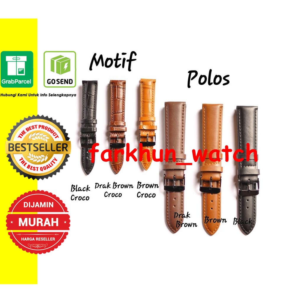 Original STRAP MIDO FOSSIL DW CAKEP FREE PEN BAND TALI JAM TANGAN KULIT LEATHER TERLARIS Premium