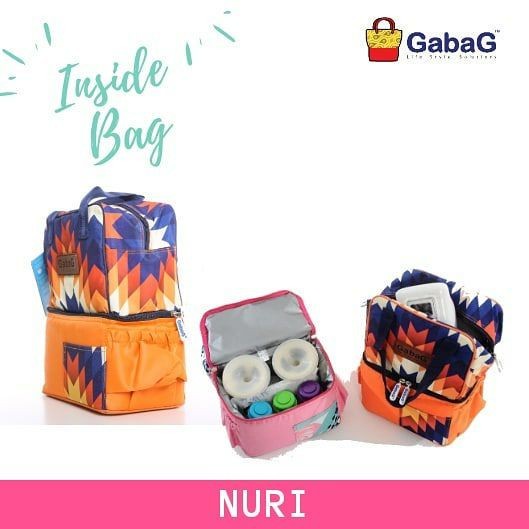 GABAG POP Series Kecil Cooler Bag  Lavender / Gendis / Ceri / Nuri / Aira / Aster  - Tas Cooler Pendingin Asi Bayi +Free 1 Ice Gel