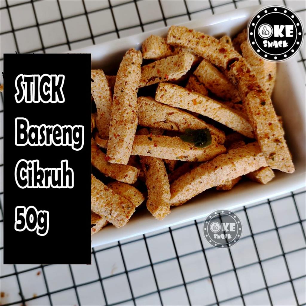 Stik Basreng Cikruh Pedas Daun Jeruk