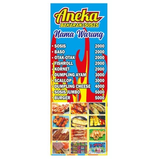 Spanduk Aneka Bakaran SosisJajananSosisBakar 60x160