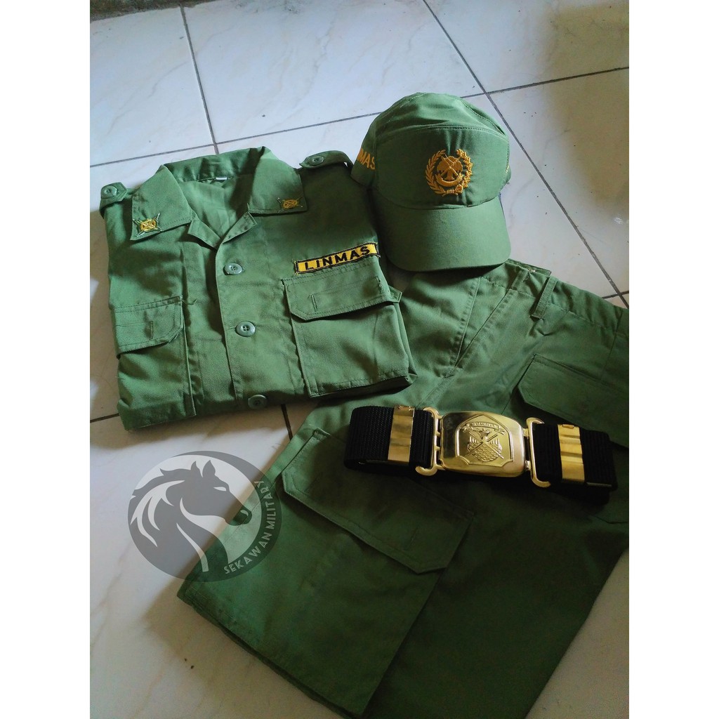 Paket Perlengkapan Linmas Seragam Hansip Linmas