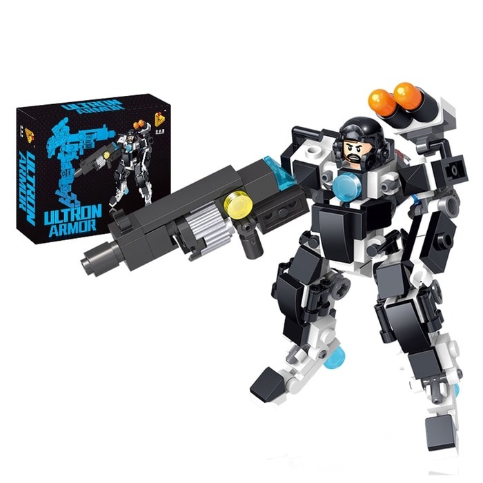 New Lego Robot Gundam Ultron Armor 621005 Black Belt Virus 140pcs Murah