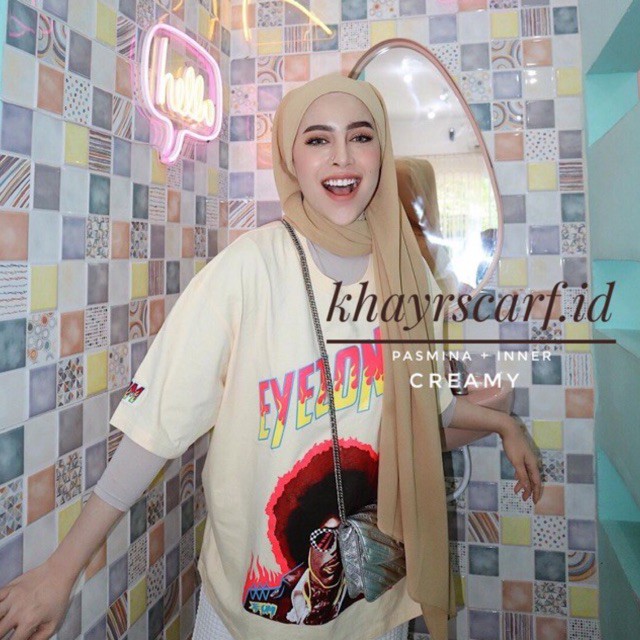 Sheila Pashmina Inner Ceruty Shawl Khayr Scarf-1