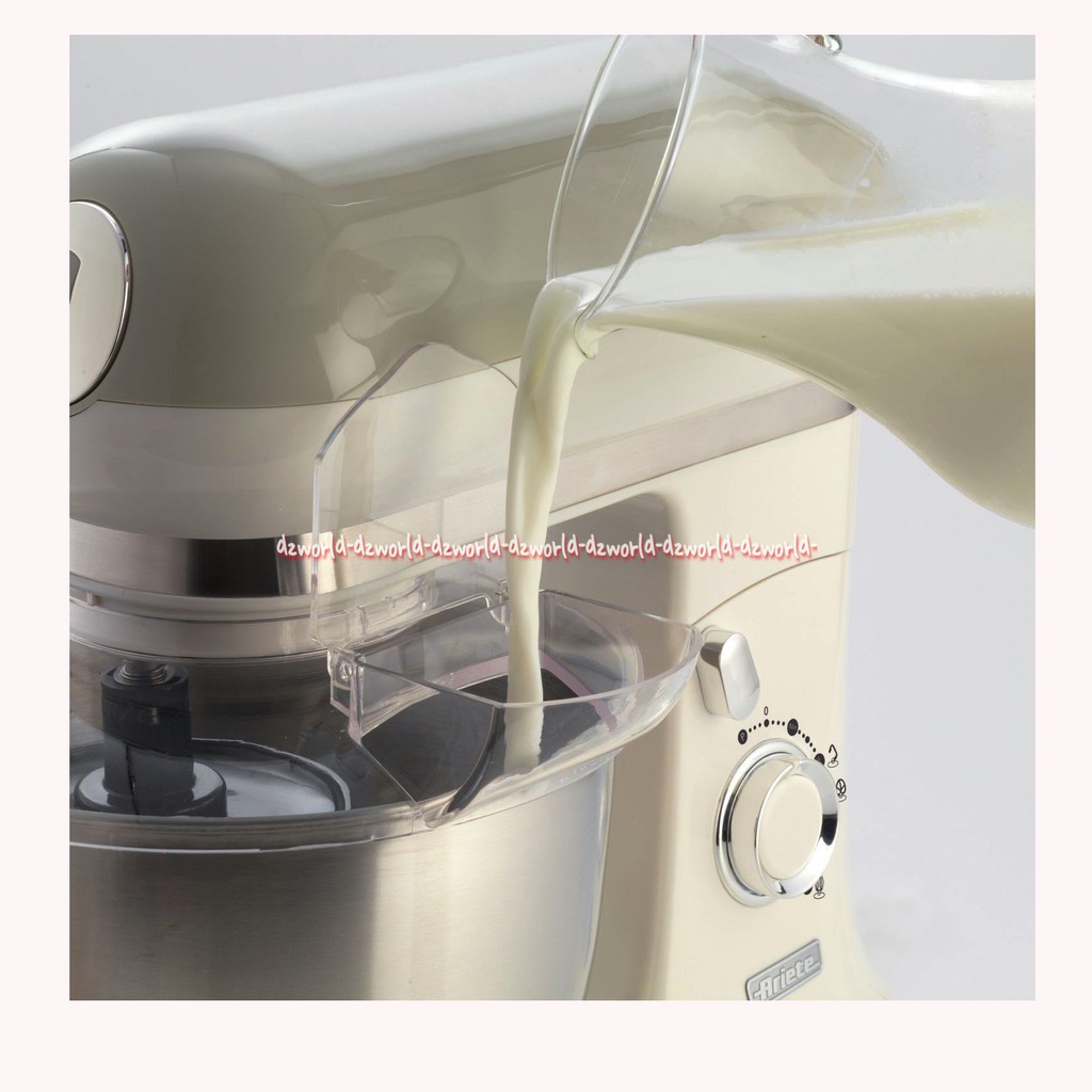 Ariete Vintage Alat Mixer 5,5 Liter Alat Pengaduk Kue Beige tosca