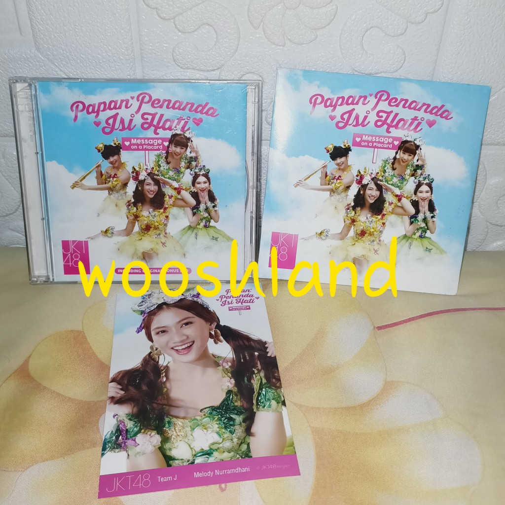 JKT48 7th Single : Papan Penanda Isi Hati -Message on a Placard- (CD + DVD) + PP Melody