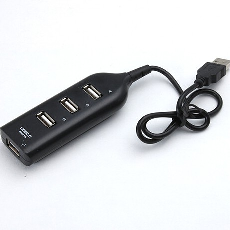 Portable USB Hub 2.0 4 Port - Black