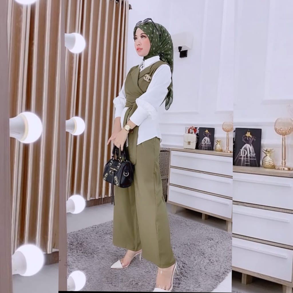 sauna.fashion / Baju Setelan One Set Wanita Terbaru 2021 Kekinian OOTD Cewek Remaja Dewasa Import Ko