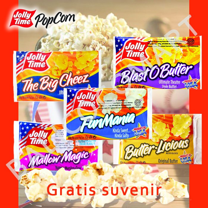 

Siap Krim Jolly Time Popcorn All Variant - Fun Mania