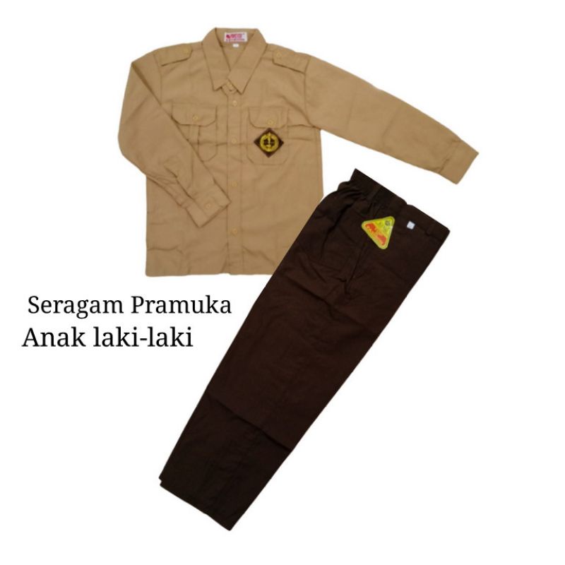 Setelan Seragam Pramuka SD Seragam Pramuka Penggalang SD Seragam Sekolah SD Anak Laki-laki Lengan Pa