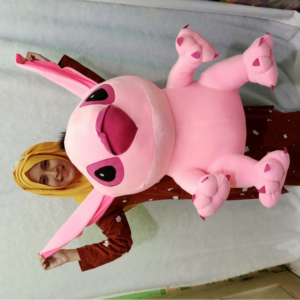 TERMURAH Boneka stitch GIANT murah biru dan pink