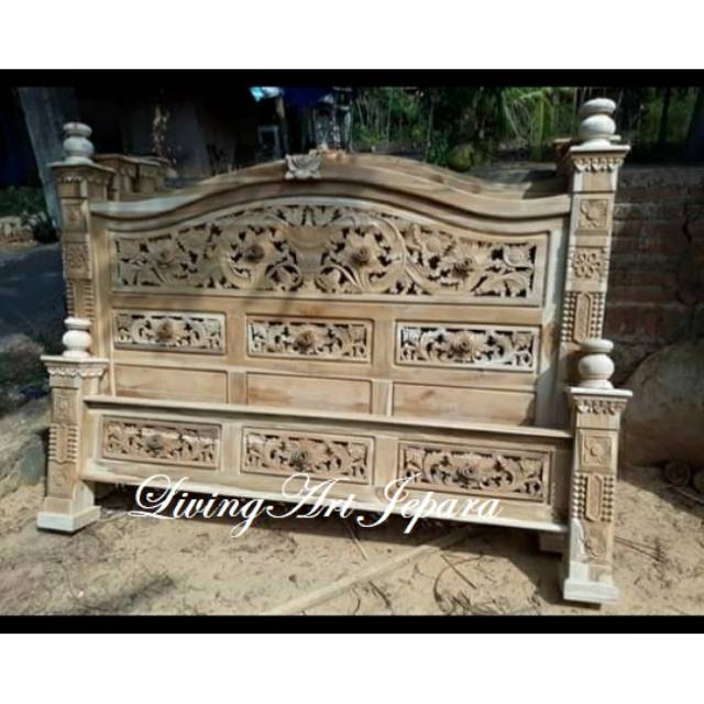 Dipan jati ukir || dipan jati 180x200