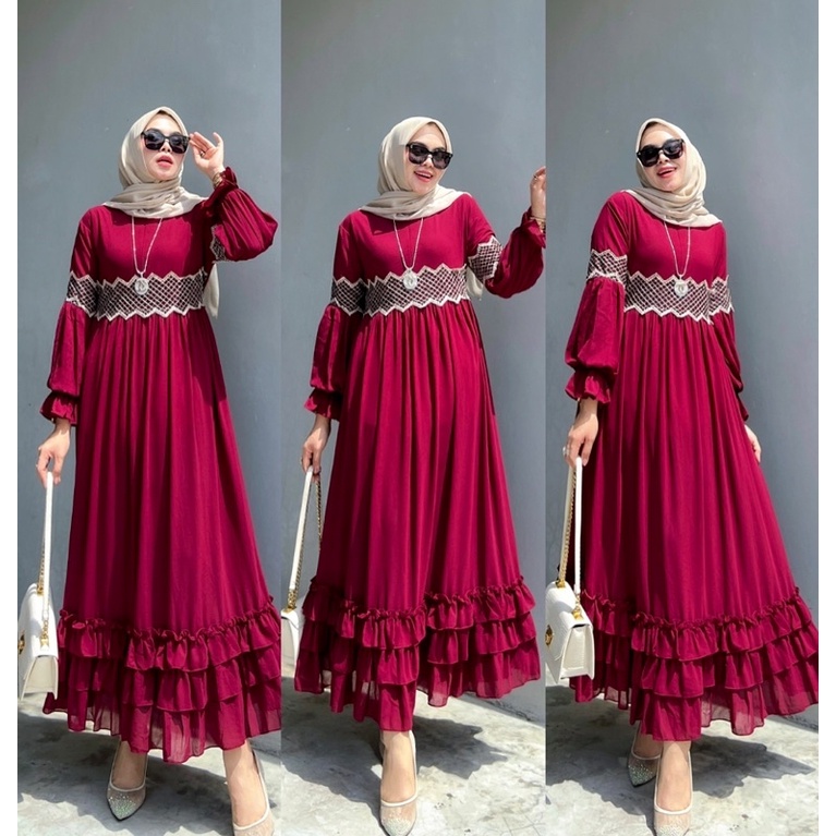 FUJITA MIDI DRESS CERUTY BABYDOLL BY ALDISA