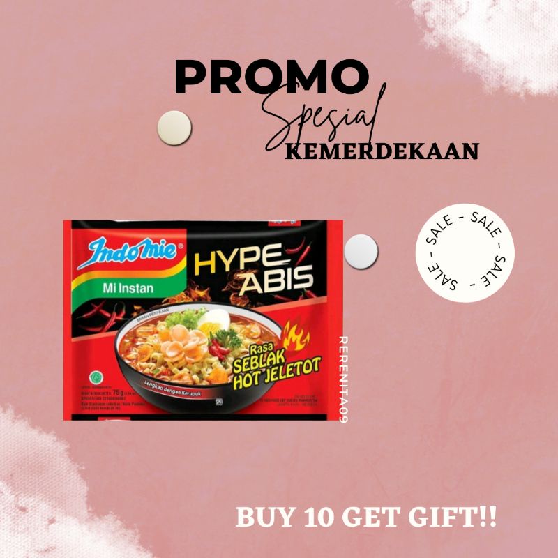 

Indomie Hype Abis Seblak Hot Jeletot 75gr [BUY 10 FREE GIFT]