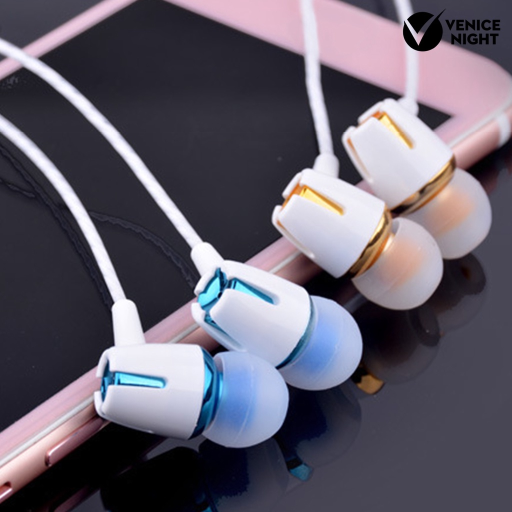 (VNEP) (Berkabel) 1 Set Headset Earphone in-ear Heavy Bass Dengan Mic Built-in Untuk Game