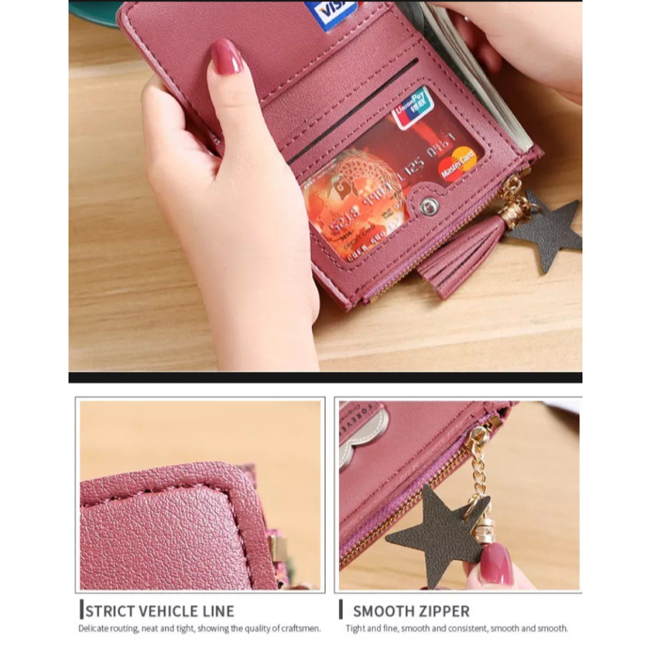 (COD) DOMPET LIPAT DOMPET WANITA KOREAN FASHION WALLET MALLSHOPPING