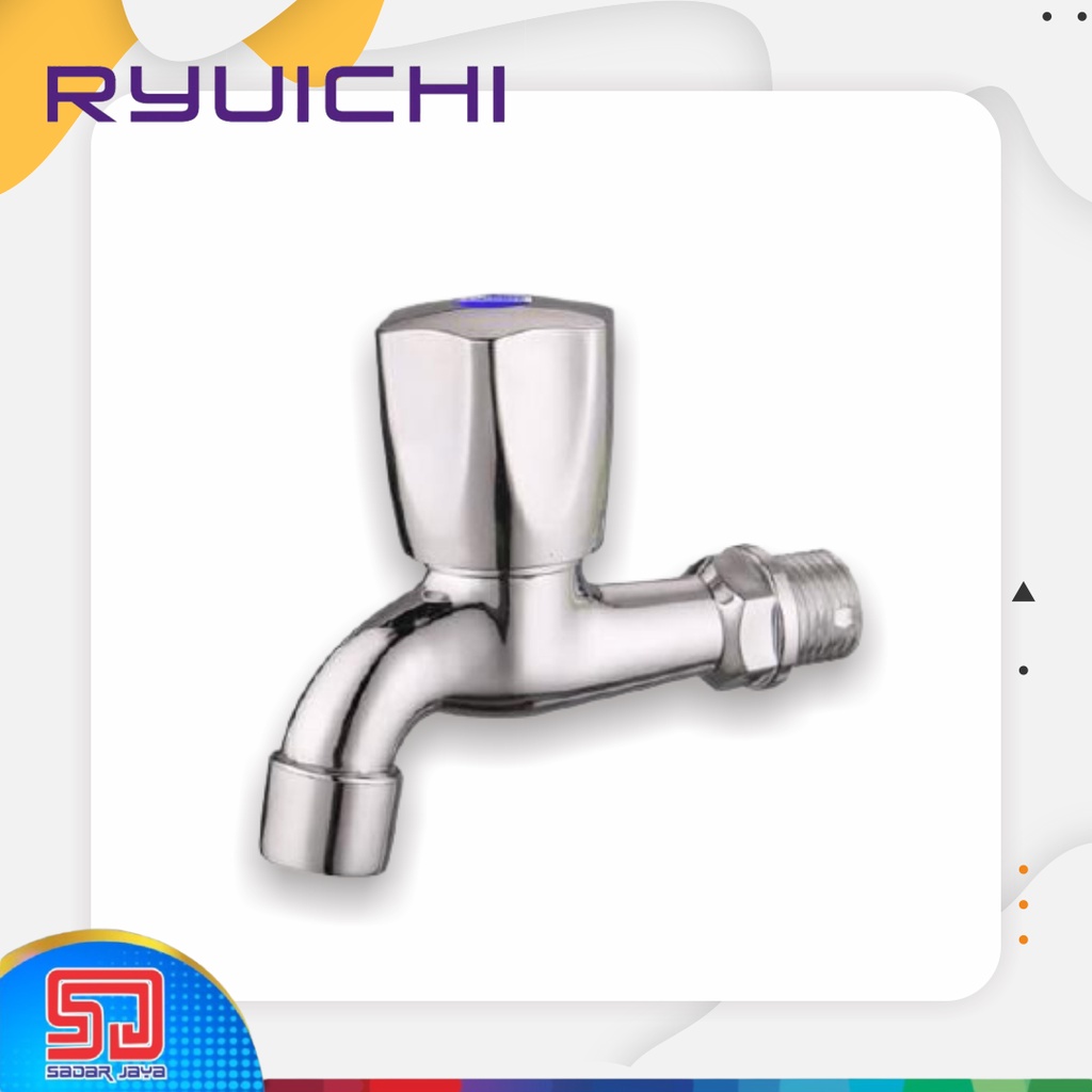 Ryuichi FAW 012C Kran Tembok Keran Saringan 1/2&quot; ABS Plastik Chrome