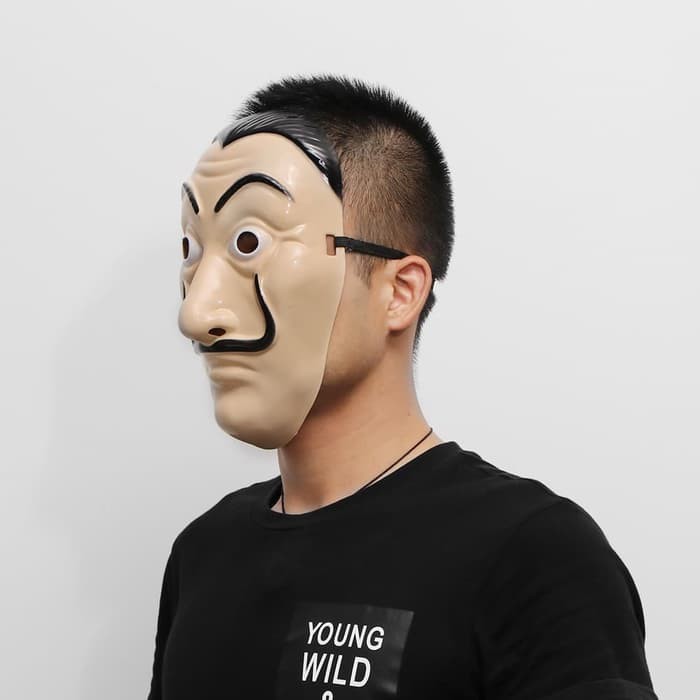 Topeng salvador dali cosplay money heist