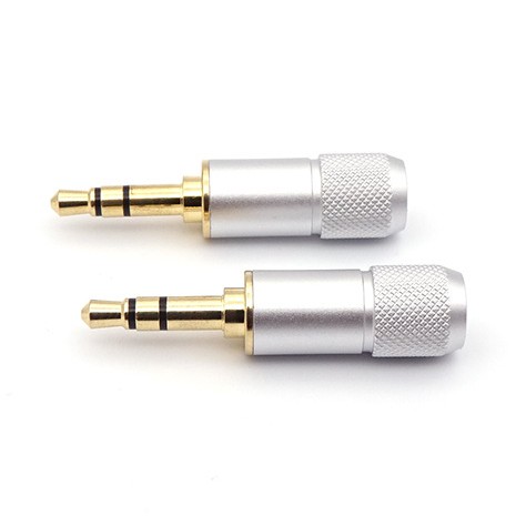 1pcs Knurled Pure copper 3.5mm plug stereo Earphone earbuds upgrade cable audio in-line type