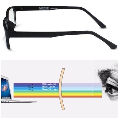 Frame Kacamata Kaca mata Kore Lensa Anti Radiasi Komputer Hp Blue Ray Hitam Kateluo Ori