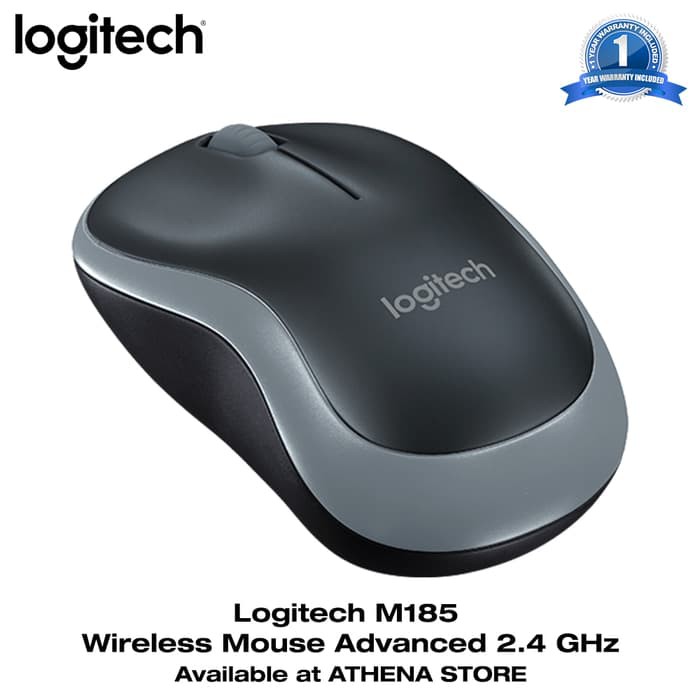 MOUSE WIRELESS LOGITECH M185 M 185 ORIGINAL