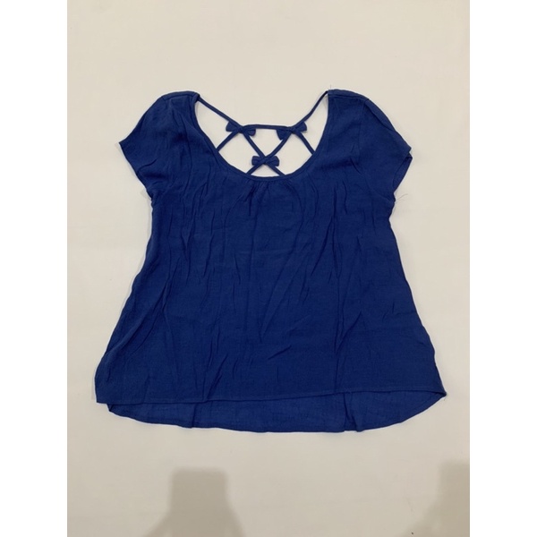 Blouse Biru dongker