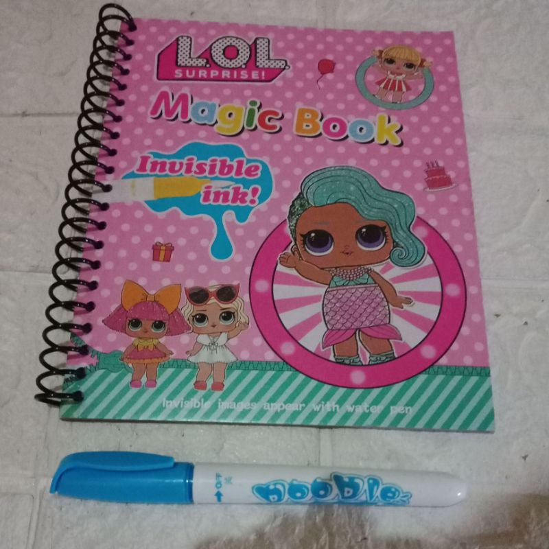 LYSASHOP - MAGIC WATER BOOK / BUKU AJAIB MEWARNAI ANAK GAMBAR MAINAN EDUKASI ANAK-LOL